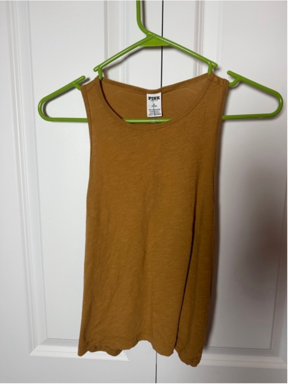 PINK Brown Tank Top M